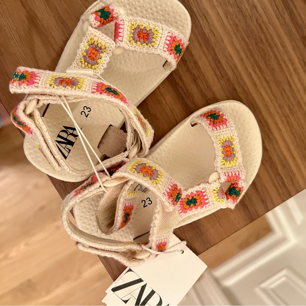 Zara crochet sandals for toddler girl